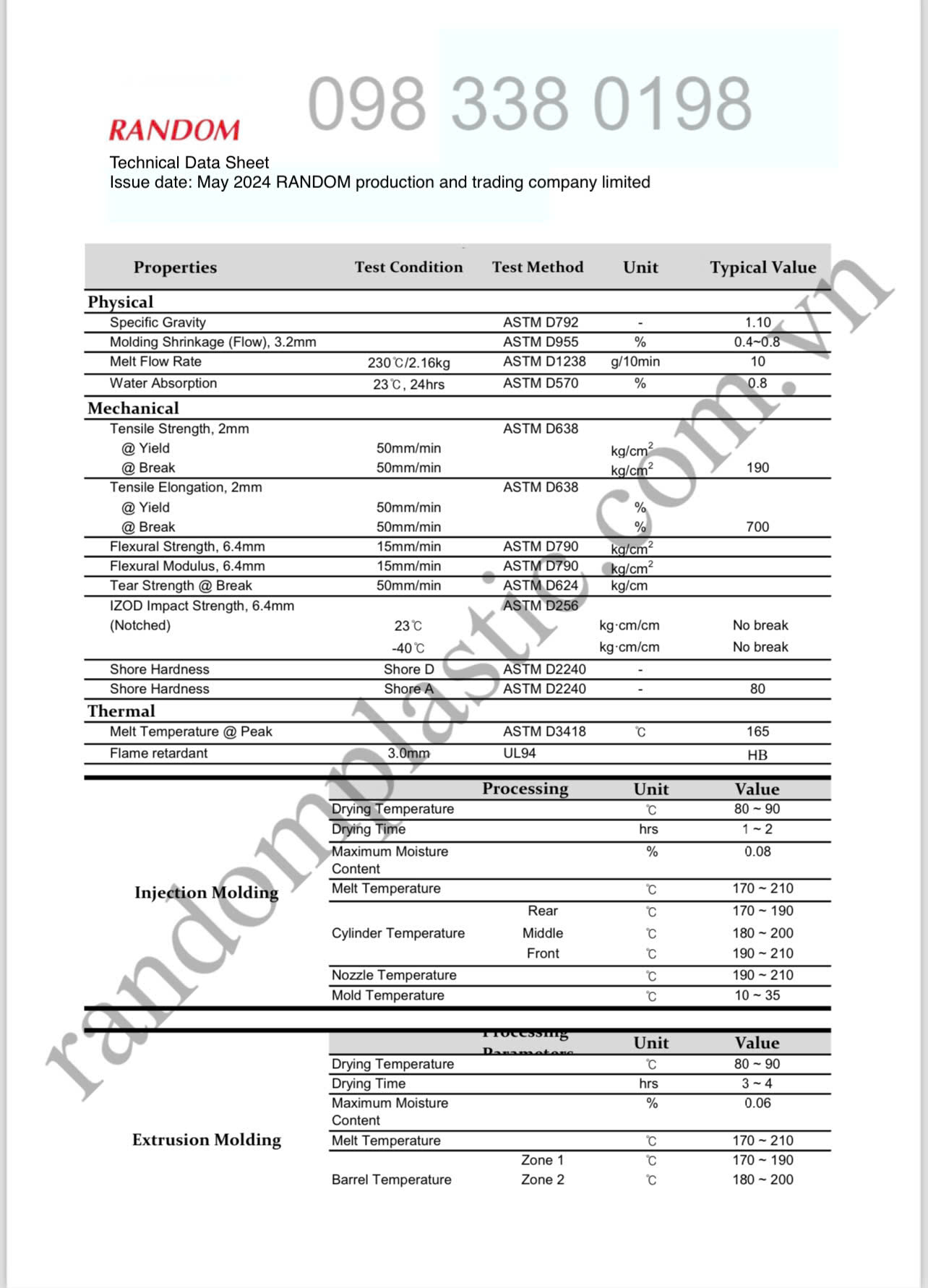 Hạt nhựa nguyên sinh TPE F180CL-NP