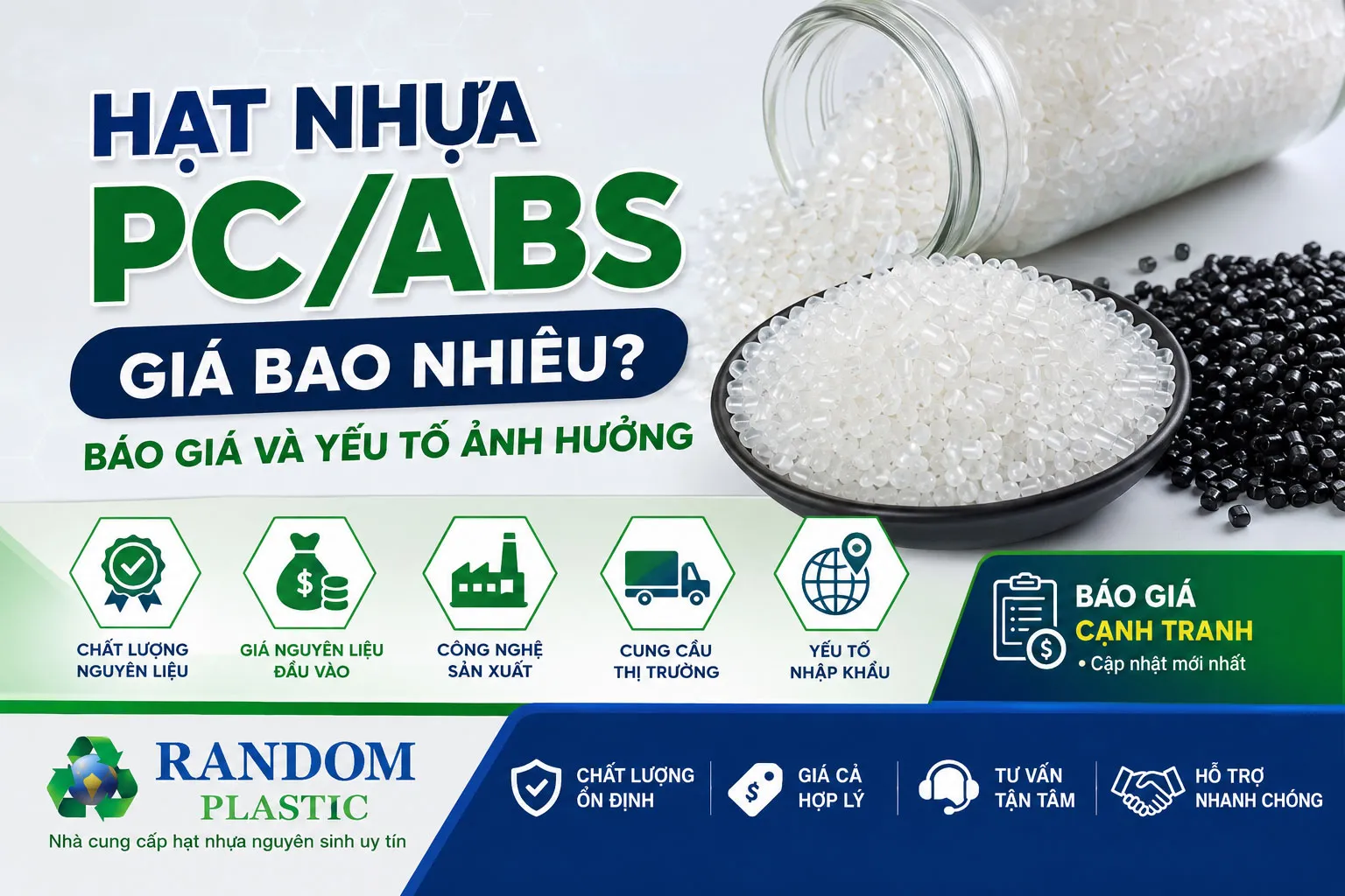 Hạt nhựa PC/ABS có thể mang đến sự cân bằng giữa hiệu suất, tính thẩm mỹ và chi phí sản xuất.