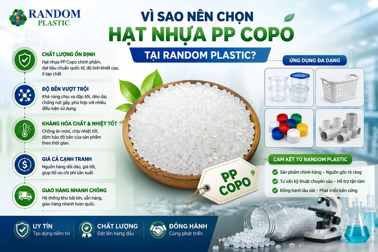 Random Plastic luôn cam kết mang đến giải pháp phù hợp cho từng nhu cầu của khách hàng.