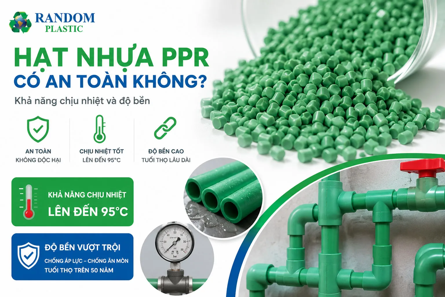 Hạt nhựa PPR có an toàn không? 