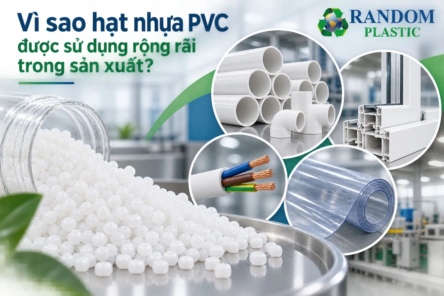 Vì sao hạt nhựa PVC được sử dụng rộng rãi trong sản xuất?