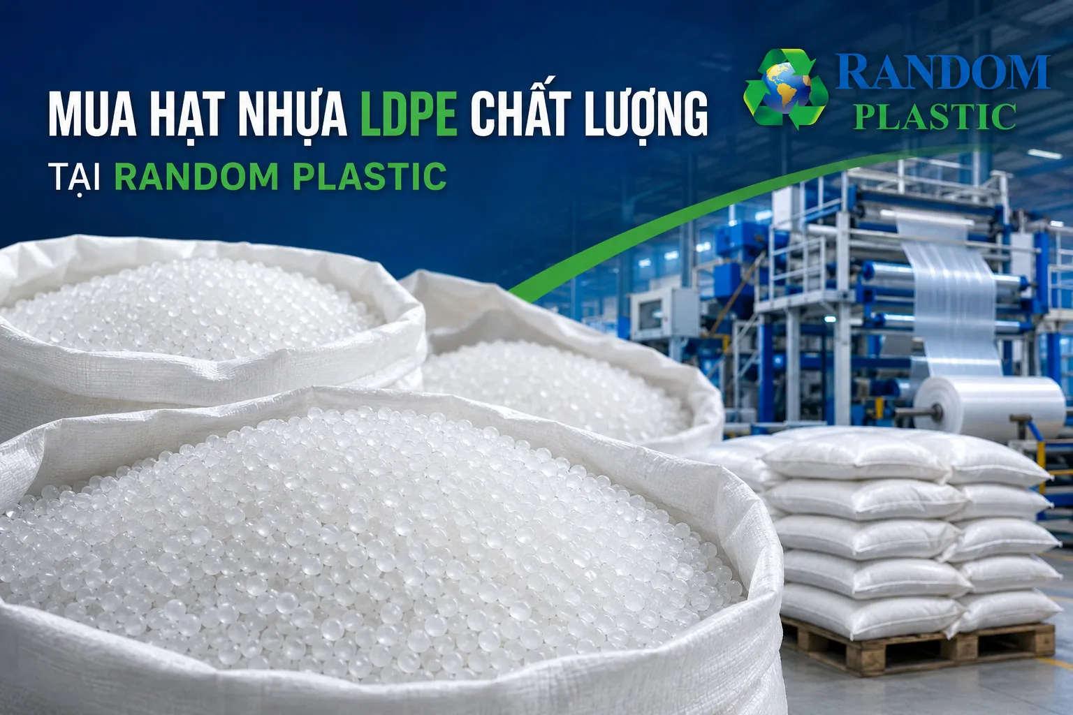 Random Plastic cung cấp hạt nhựa LDPE chất lượng phục vụ nhu cầu sản xuất của doanh nghiệp.