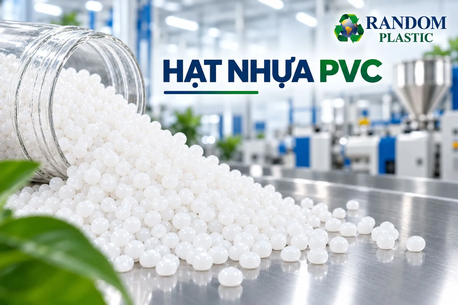 Hạt nhựa PVC được sử dụng phổ biến trong nhiều lĩnh vực sản xuất công nghiệp.