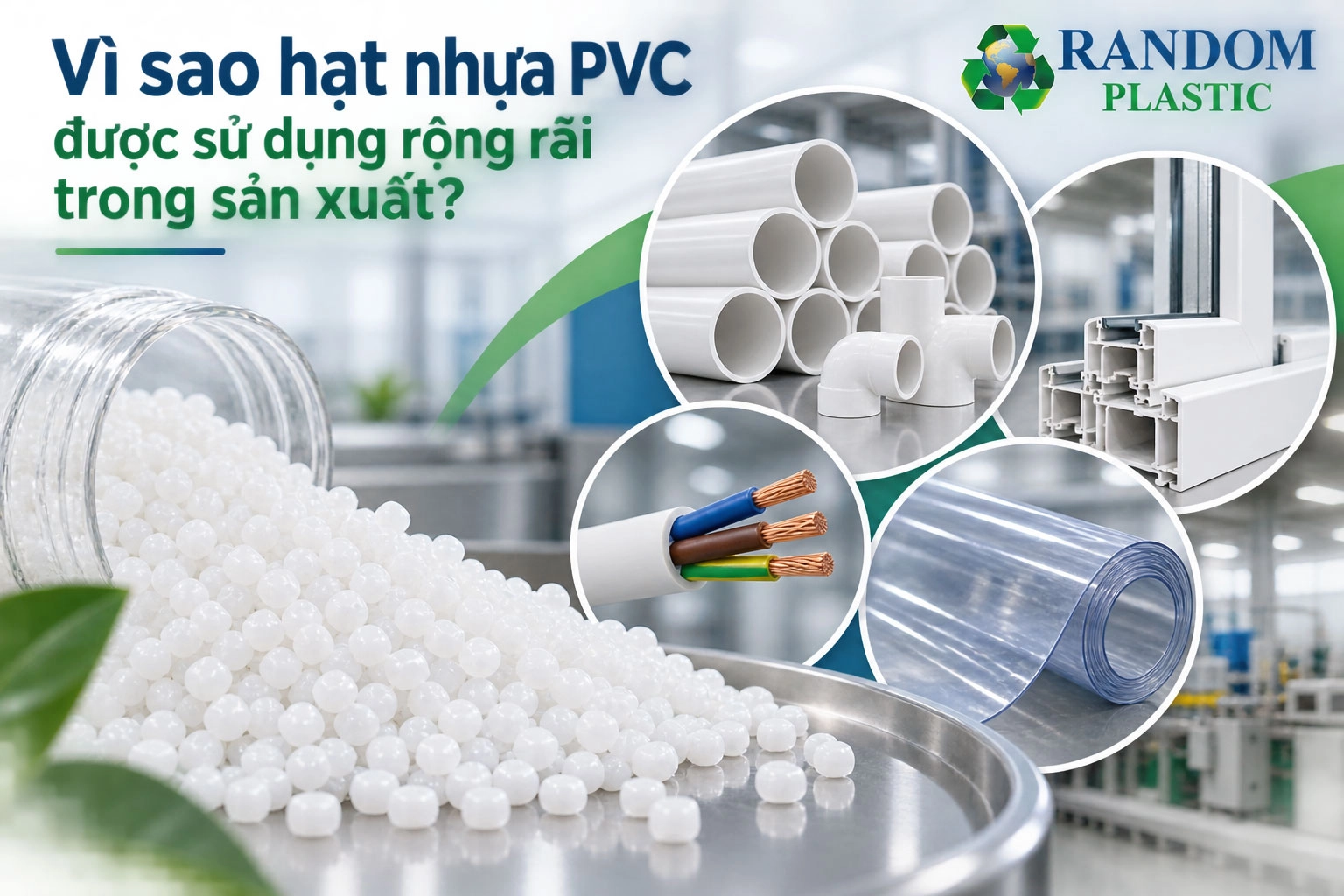 Vì sao hạt nhựa PVC được sử dụng rộng rãi trong sản xuất?