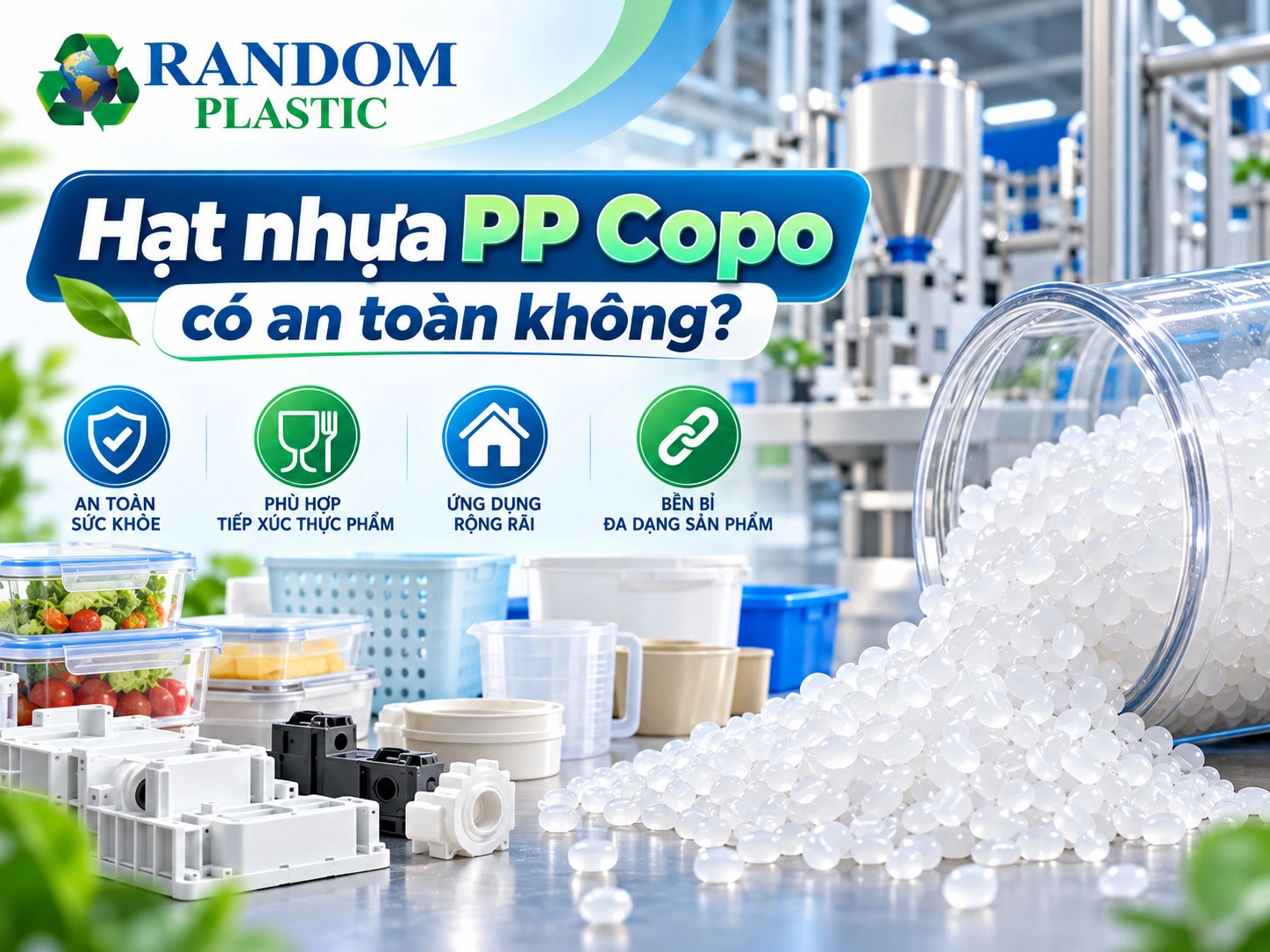 Hạt nhựa PP Copo có an toàn không?