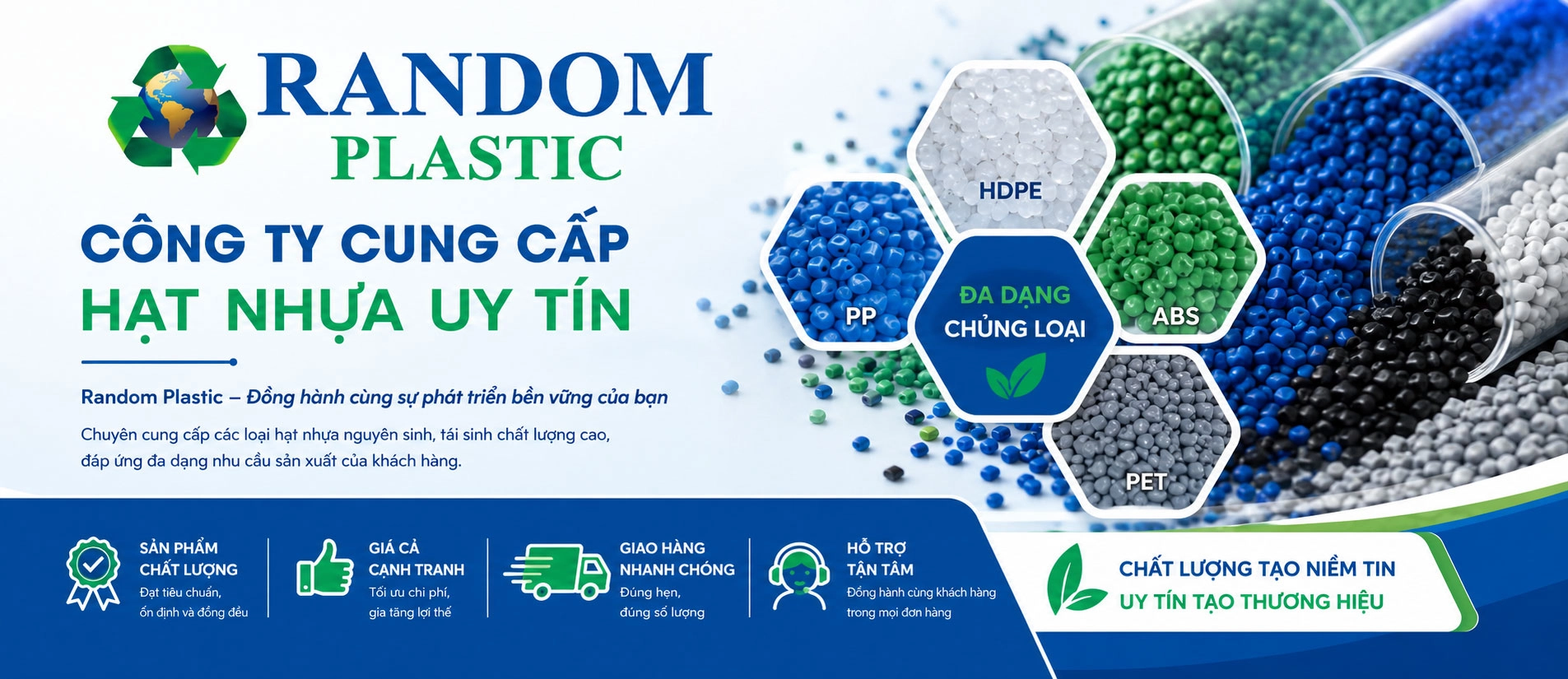 Công ty cung cấp hạt nhựa uy tín - Random Plastic