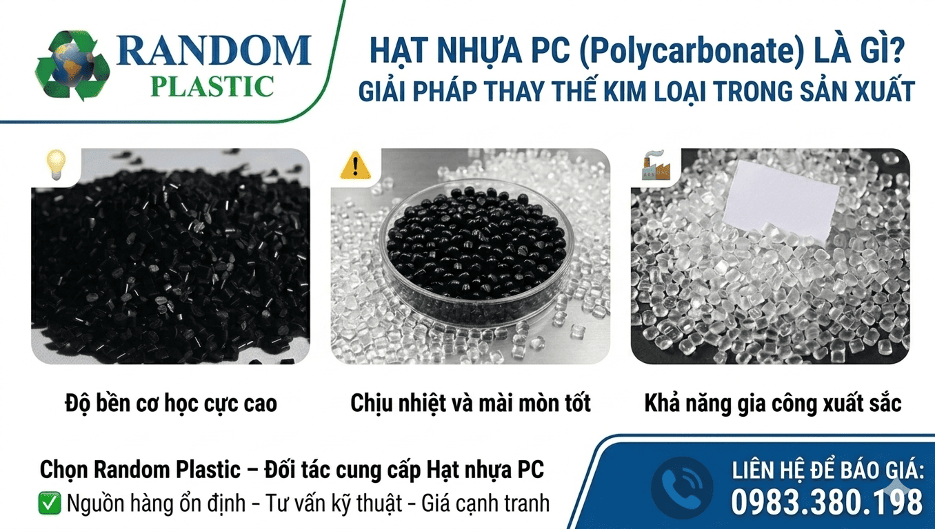 Hạt nhựa PC là gì? Ưu nhược điểm chi tiết