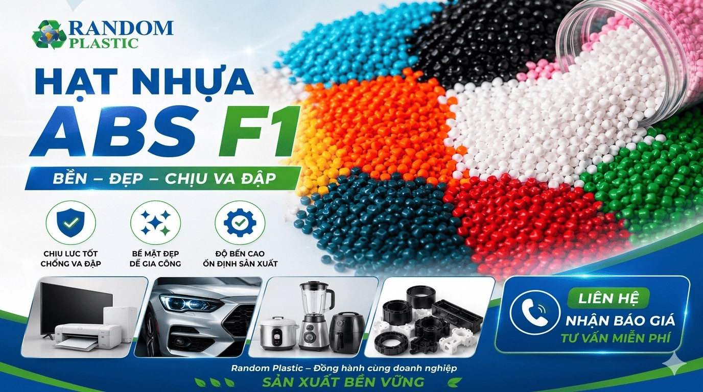 Hạt nhựa ABS F1 là gì? Đặc điểm & ứng dụng thực tế