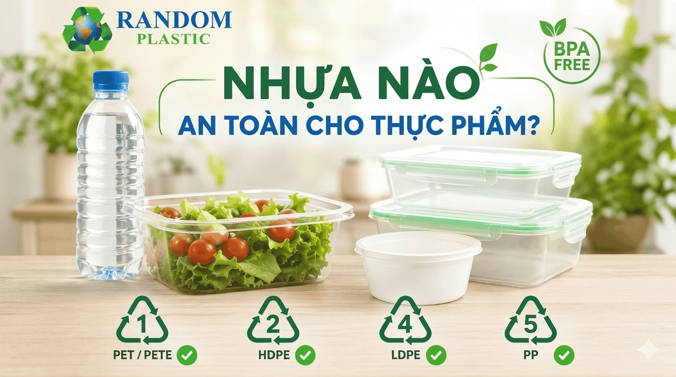 Nhựa nào an toàn cho thực phẩm? Hướng dẫn chọn đúng cho doanh nghiệp