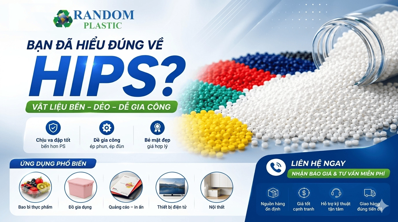 Hạt nhựa HIPS là gì? Có an toàn không?