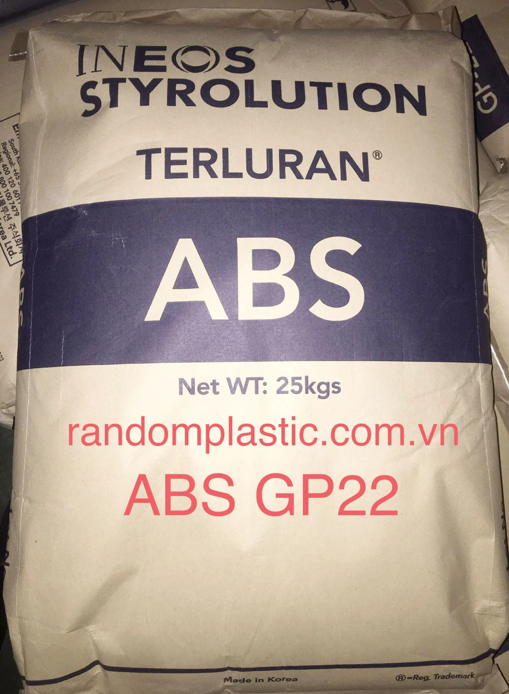 Hạt nhựa nguyên sinh ABS GP22