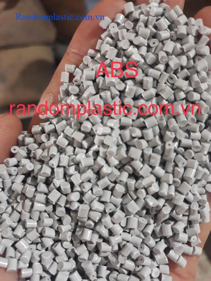 Hạt nhựa tái sinh ABS màu ghi