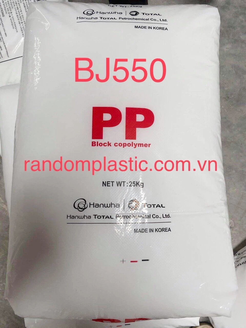 Hạt nhựa nguyên sinh PP BJ550