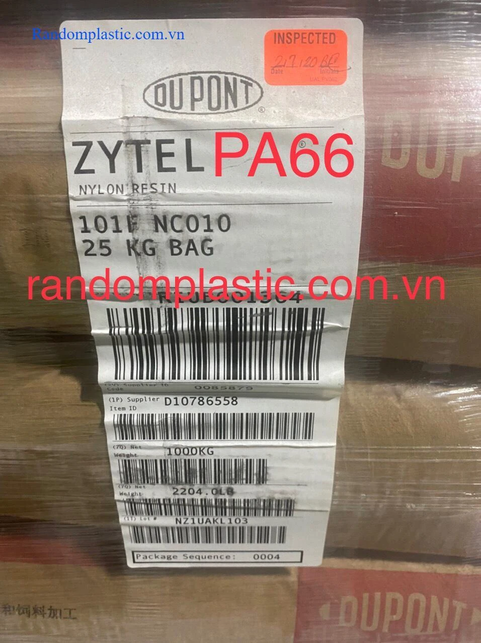 Hạt nhựa nguyên sinh PA66 101F